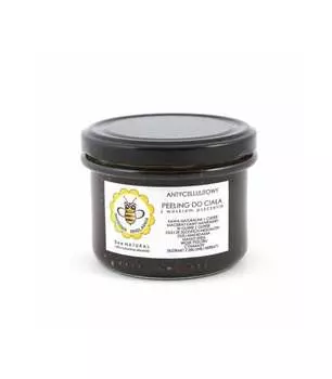 Скраб для тела с пчелиным воском, Антицеллюлитный, Кофейный, 200 г, Miodowa Mydlarnia