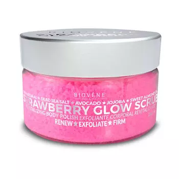 Скраб для тела Strawberry Glow Scrub Revitalizing Body Polish Biovene, 200 гр