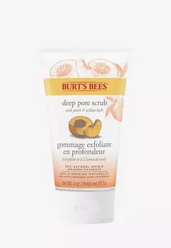 Скраб и пилинг для лица DEEP PORE SCRUB 110g Burt's Bees, цвет peach & willow bark