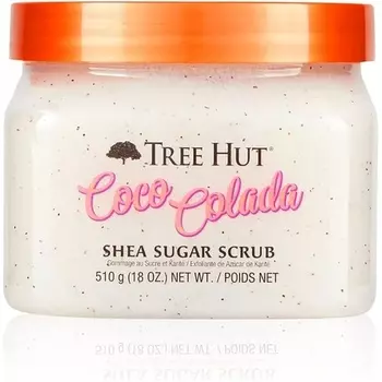 Скраб из сахара ши Коко Колада 18 унций ультра увлажняющий и отшелушивающий для необходимого ухода за телом, Tree Hut