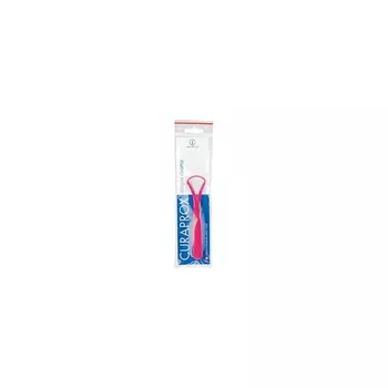 Скребок Curaprox для языка, розовый