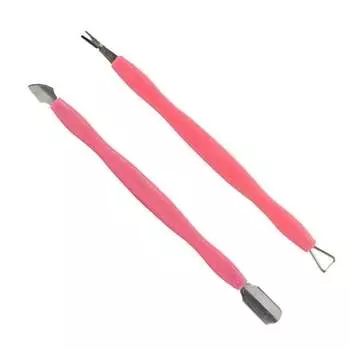 Скребок, накатка, лопаточка, нож — долото, копыто — набор из 2 штук — розовые., Molly Lac