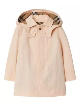 Скрепленное пальто Burberry Kids, розовый