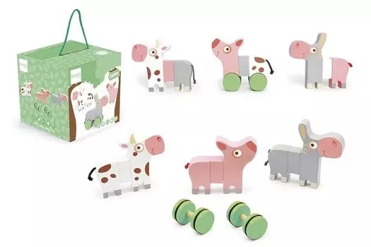 Скретч, магнитный пазл Animals Farm Scratch