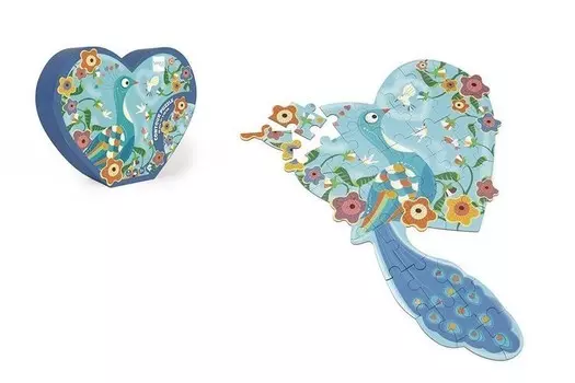 Скретч, пазл, контурное Сердце, 40 шт. Scratch