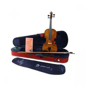 Скрипка Stentor 1500/A Student Violin Outfit 4/4 в футляре и деревянный смычок