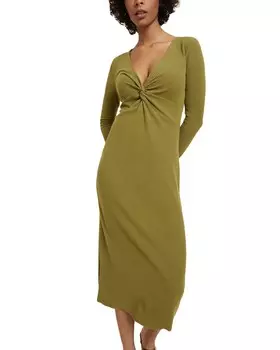 Скрученное платье Nation LTD с федрой, зеленый