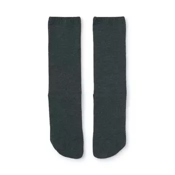 Скрытые носки с пятью пальцами и прямым углом стопы (мужчины) MUJI, угольно-серый