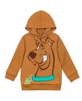Скуби-Ду, Шегги Велма для маленьких мальчиков [Размер Диапазон Описание1] Флисовая толстовка с капюшоном [Размер Описание1] Scooby-Doo, коричневый