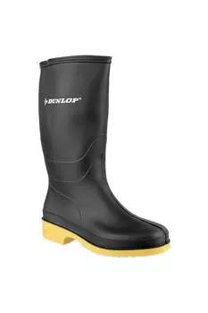 «Скучные» резиновые сапоги Dunlop, черный