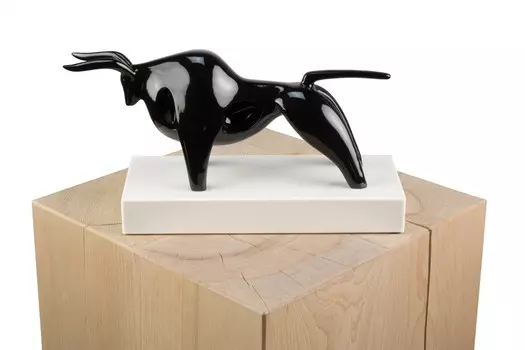 Скульптура KUNSTLOFT, 28x16x10 см, черный