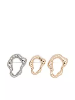 Скульптурные броши Patrizia Pepe (набор из трех), золотой