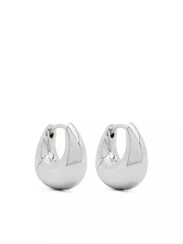 Скульптурные серьги-кольца Tom Wood, серебряный