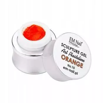 Скульптурный гель оранжевый EM Nail, 3D