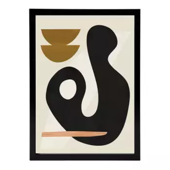 Скульптурный принт The Poster Club + полная фоторамка Тора El Corte Ingls, черный