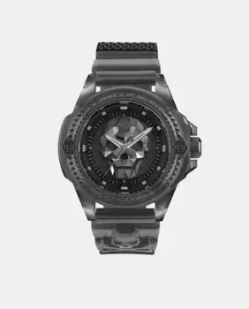 Skull Rainbow PWWAA0523 Черные мужские часы из поликарбоната Philipp Plein