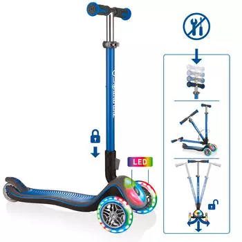 Скутер Globber, темно-синий