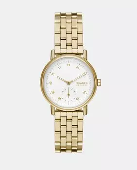 SKW3102 Женские часы из золотой стали Skagen, золотой