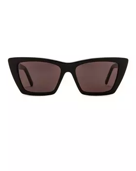 SL 276 Солнцезащитные очки из слюды Saint Laurent, цвет Shiny Black