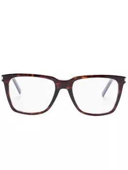 SL 717 Тонкие очки Saint Laurent Eyewear, коричневый