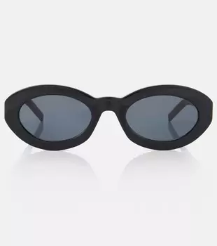 SL M136 овальные солнцезащитные очки Saint Laurent