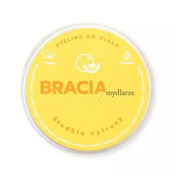 Сладкий цитрусовый скраб для тела, 200 г Bracia Mydlarze
