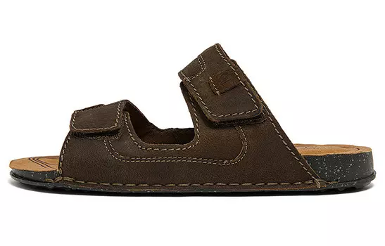 Слайд Мужские Темно-коричневые Clarks