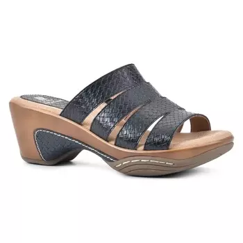 Слайд-сандалии Valora White Mountain, black/metallic