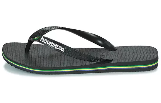 Слайд унисекс черный/зеленый Havaianas
