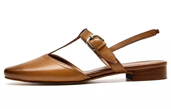 Слайд женские винтажные коричневые Beau Today