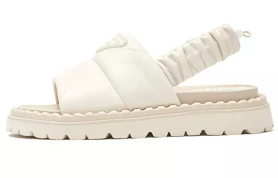 Слайд женский кремово-белый Beau Today