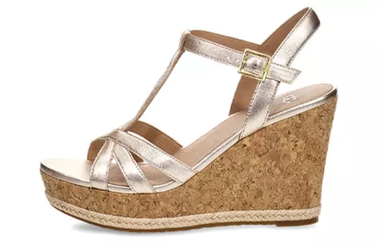 Слайд женский золотой Ugg