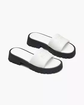 Слайдеры The Lug Sole Slide Marc Jacobs, ярко-белый