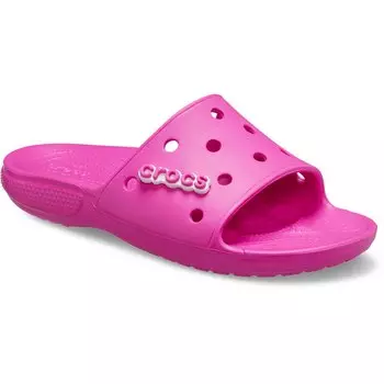 Слайды Crocs Classic, розовый