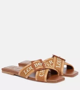 Слайды crossimule Christian Louboutin, коричневый