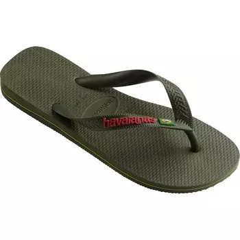 Слайды Havaianas Brasil Logo, зеленый