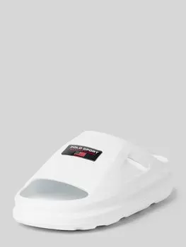 Слайды из микса кожи Polo Sport, белый