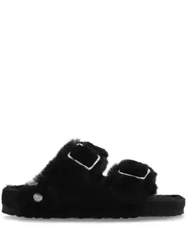 Слайды из овчины Arizona 1774 Birkenstock, черный
