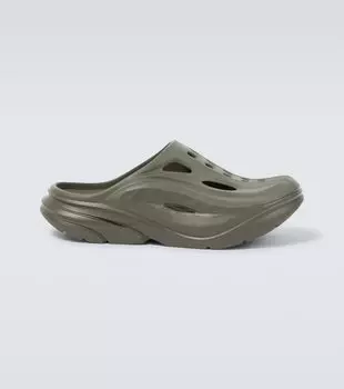 Слайды Ora Recovery Hoka One One, зеленый
