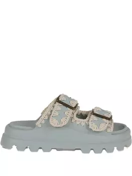 Слайды с двойной пряжкой Mou, синий