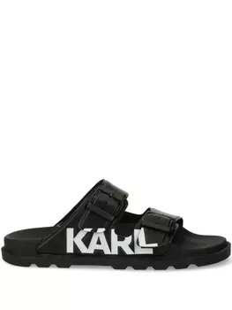 Слайды с логотипом Karl Lagerfeld, черный