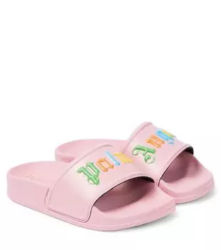 Слайды с логотипом Palm Angels Kids, розовый