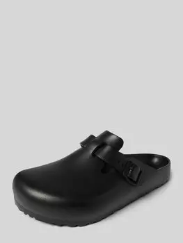 Слайды с застежкой-пряжкой модель «Бостон» Birkenstock, черный