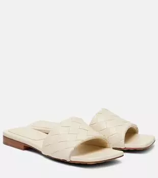 Сланцы из кожи Parco Intrecciato Bottega Veneta, Sea Salt