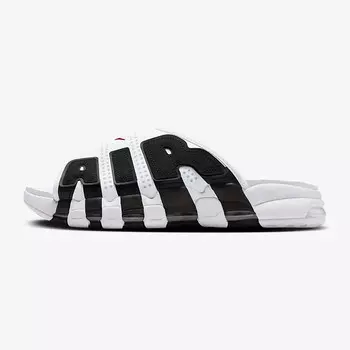 Сланцы Nike Air More Uptempo Slide 'White Black Red', Белый