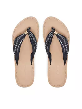 Сланцы Th Chain Print Elevated Sandal FW0FW08519 Tommy Hilfiger, синий