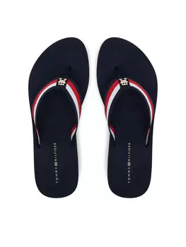 Сланцы Th Corp Mid Wedge Beach Sandal FW0FW08517 Tommy Hilfiger, синий