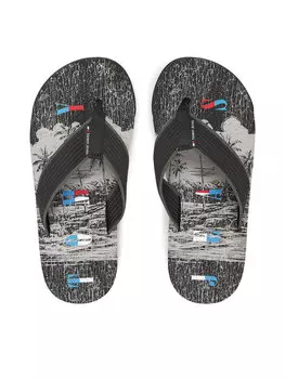Сланцы Tjm Elevated Beach Sandal EM0EM01561 Tommy Jeans, черный
