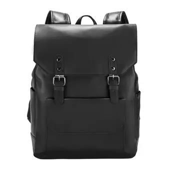 Slazenger Мягкий кожаный дорожный рюкзак, студенческий рюкзак среднего размера, унисекс, темно-коричневый, земляной оттенок