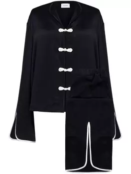 Sleeper атласная пижама Louis, черный